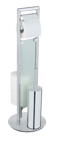 Wenko Stand Wc-Garnitur Edelstahl Sulmona Rostfrei Mit Wc-BüRste Und Halter-image