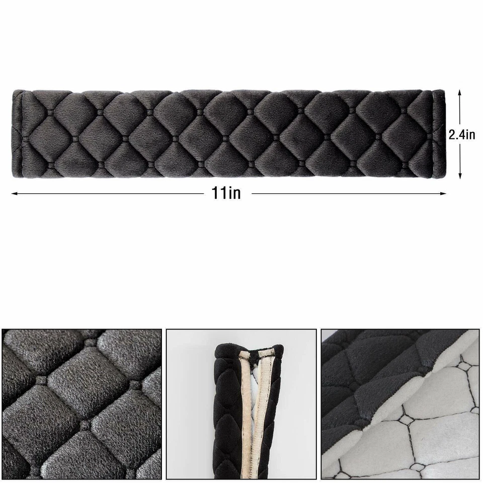 Arnés de cojín de funda para cinturón de seguridad para automóvil 4 piezas de arnés de conducción cómoda Foto 2 de 4