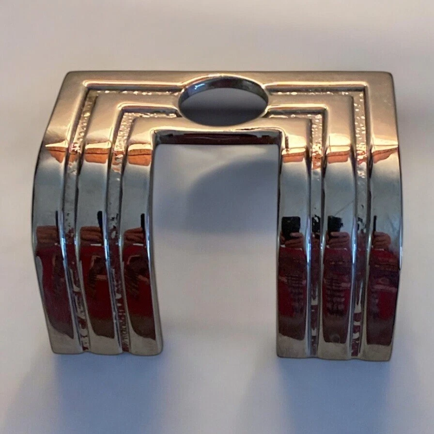 National Cigarette Vending Top Center Trim Machine 1930's 1940's Art Deco Chrome - Imagem 3 de 4