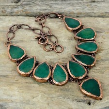 Handmade Necklace Gift For Her Copper Electroformed Adjustable Necklace 18.0"