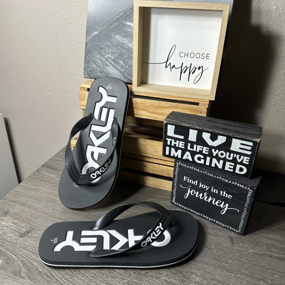 Oakley flip flops uk sale