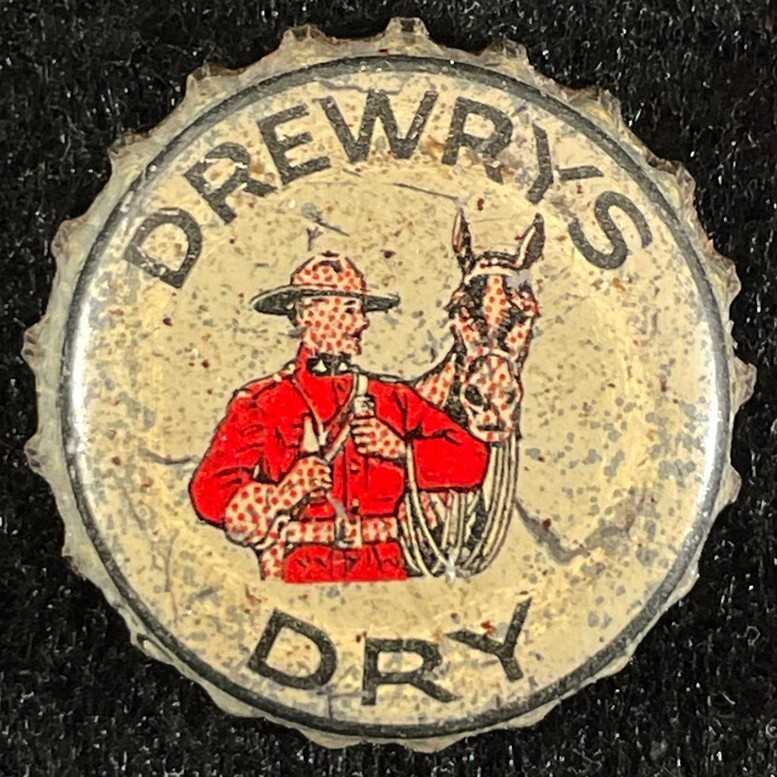 DREWRYS DRY CORK LINED BEER BOTTLE CAP WINNIPEG MANITOBA CANADA