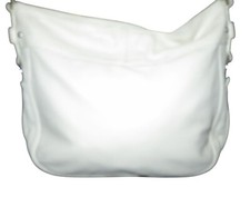 Coach 2010 Zoe Leather Hobo Handbag in Cream White