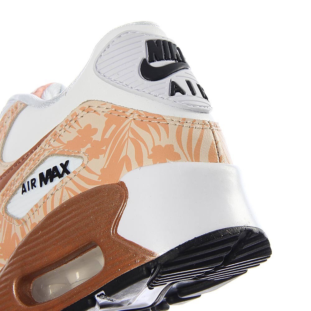 White Gs Air Max Nike Bronze 6 90 Copper Rose Floral Gold Print Women’s Sz 5y 8 bY7fy6gv