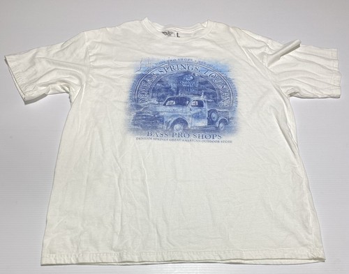 Bass Pro Shop White / Blue Graphic T 