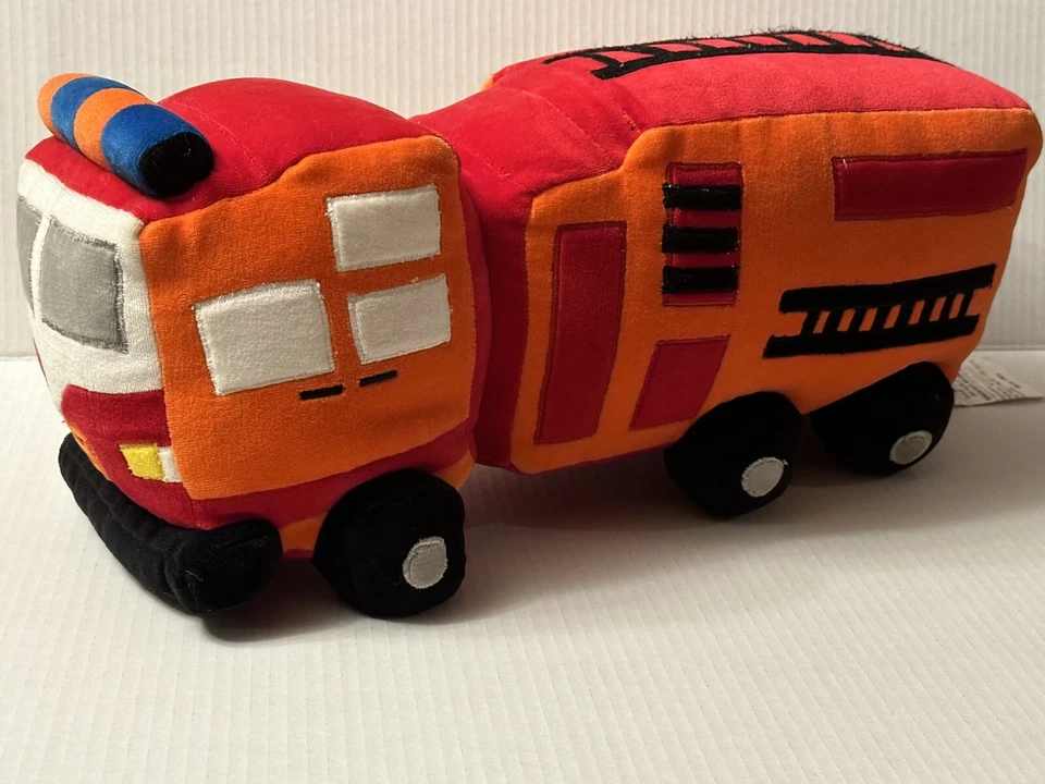 Pillowfort FIRE TRUCK 18" Decor Pillow Target Red Rescue Engine Stuffed Vehicle - Image 4 of 4