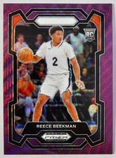 2024 Panini Prizm Draft Picks Basketball #83 Reece Beekman Purple Wave Prizm