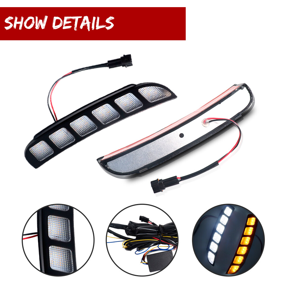 For 201619 Ford Explorer Front Bumper Switchback LED DRL Turn Signal