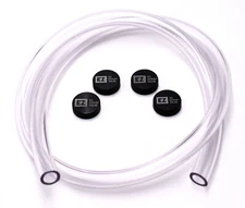 EZ Oil Drain Valve Hose Kit - (4) DC-001 Dust Caps and 3' Tubing - (100 Series)