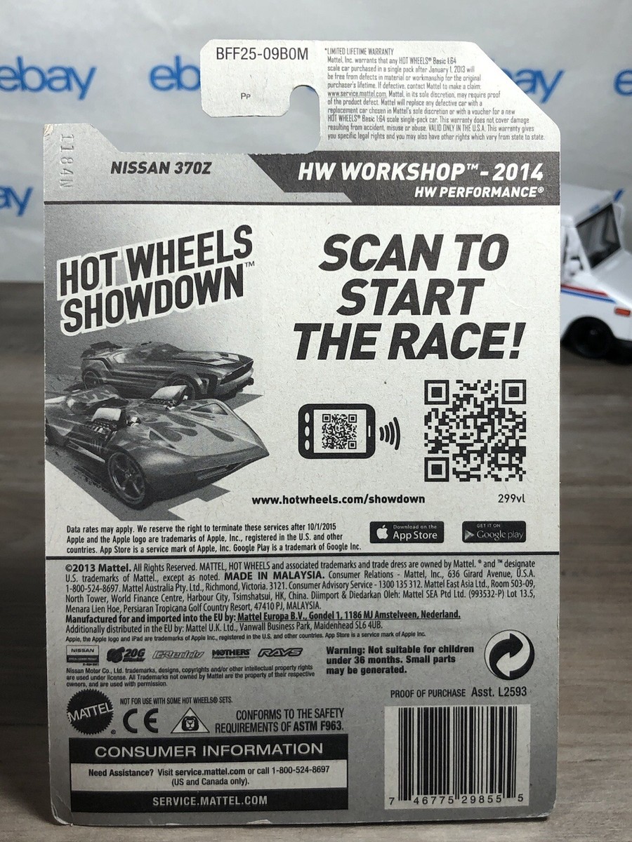 Hot Wheels Nissan 370Z HW Workship White Greddy 2014 | eBay UK