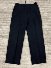 Kasper Pants Womens 6 Black Pleated Side Zip Polyester Lined Dress