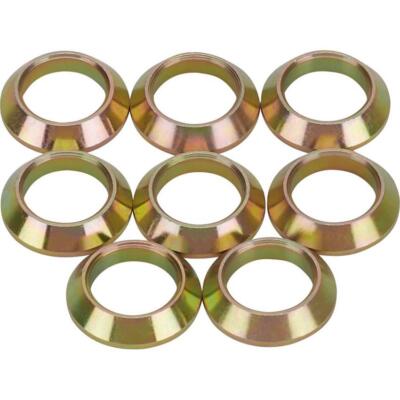Speedway 5464110 Steel Tapered 5/8'' ID 1'' OD Cone Rod End Spacers, Package of 8