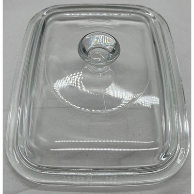 Pyrex B-4-C Clear Glass Replacement Lid for Rectangular Casserole Dish 7.75x6.75