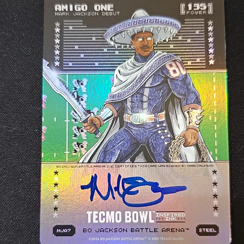 2026 Bo Jackson Battle Arena Mark Jackson Steel Auto #MJA7 Broncos NFL