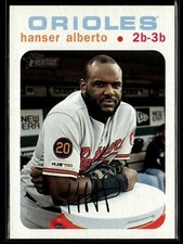 2020 Topps Heritage White Border Hanser Alberto /50 Baltimore Orioles #396