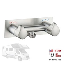 All Metal Rv Shower Faucet, 4" Camper Brushed Nickel rv shower faucet valve