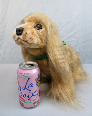 Vintage Cocker Spaniel 1987 Realistic Standing Plush Dog Cute Petite Cottage
