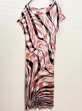 EMILIO PUCCI Rayon Dress Geometric US4 Made in ITALY