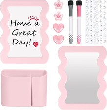 Locker Accessories Kit for Girls - Includes Magnetic Mirror, Whiteboard, Pen Hol