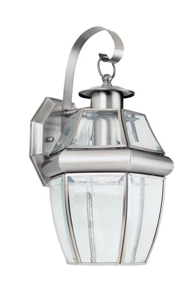 Generation Lighting Lancaster  Large Wall Sconce  Brushed Nickel   SKU: 8067-965 - Image 2 of 4