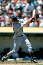 Tim Salmon California Angles bats v the Oakland Athletics at an ML- Old Photo 24