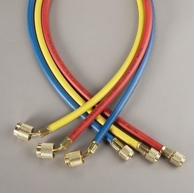 Yellow Jacket 22985 3-Pak (RYB) 60'' PLUS II Hoses with SealRight Fittings
