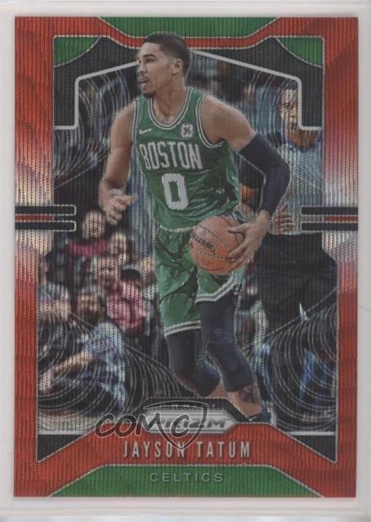 2019-20 Panini Prizm Ruby Wave Prizm Jayson Tatum #39 rp9