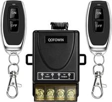 Wireless Remote Switch with 328 Ft Long Range,Dc 12V/24V/48V/72V Current Rating 