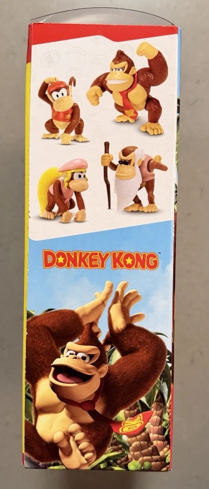 New Jakks Pacific Donkey Kong 4 Pack Figure Set Dixie Cranky Diddy Nintendo 2025 - Image 3 of 3