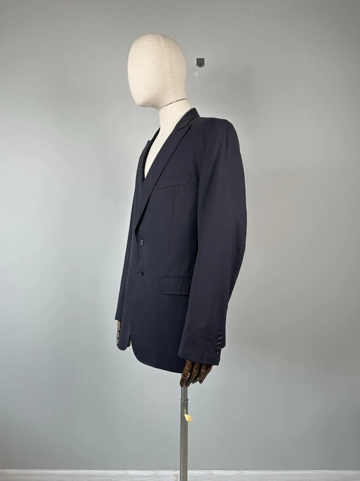 Traje Blazer Chaqueta DOLCE & GABBANA Azul Marino/Azul Lana Talla 50 Foto 4 de 4