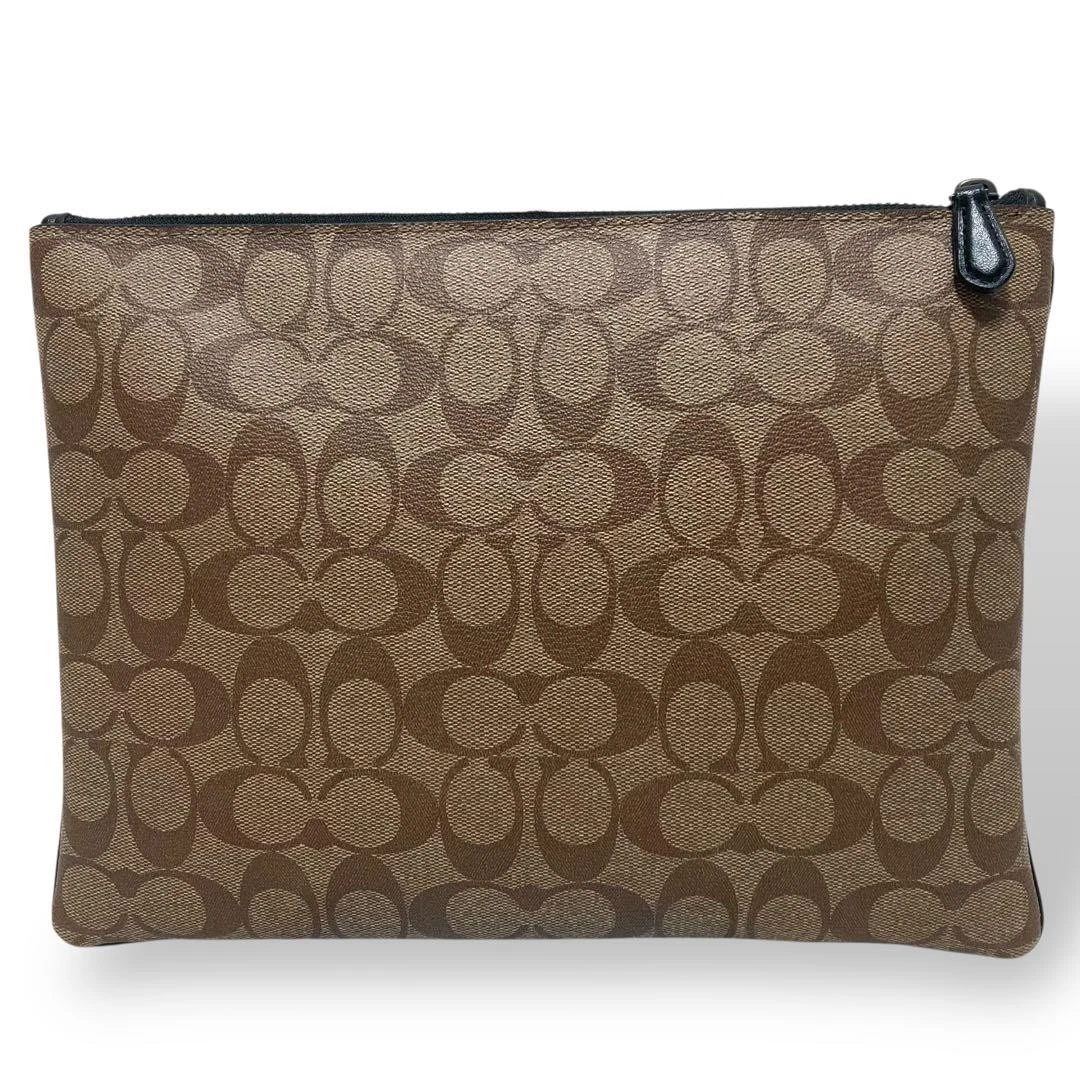 Borsa pochette Coach Disney bianca neve firmata pelle marrone 73294c