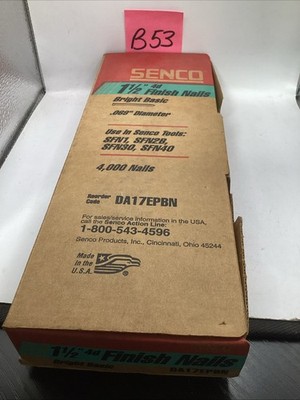 Senco  DA17EPBN   1-1/2  4d Finish Nails Bright Basic .069  Diameter Box of 4000