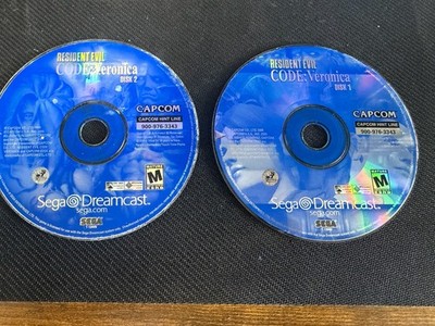 Capcom Resident Evil Code: Veronica Sega Dreamcast NTSC-U/C  2 Discs