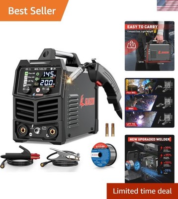 145A 3-in-1 MIG Welder with LCD Display - Versatile Portable Welding Machine