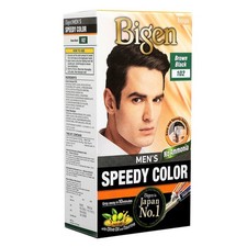 4 X Bigen Men's Speedy Color, Hair Color, 80g Brown Black 102 Pack of 1