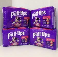 Pull-Ups Girls' Training Pants 2T-3T 16-34 Ibs , 4 Pack 124 Total 
