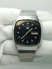 Vintage Seiko 5 Automatic 7009-5140 Black Dial Gold TV Case Mens Watch