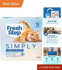 14 lb Unscented Clumping Cat Litter   Odor Control with Activated Charcoal