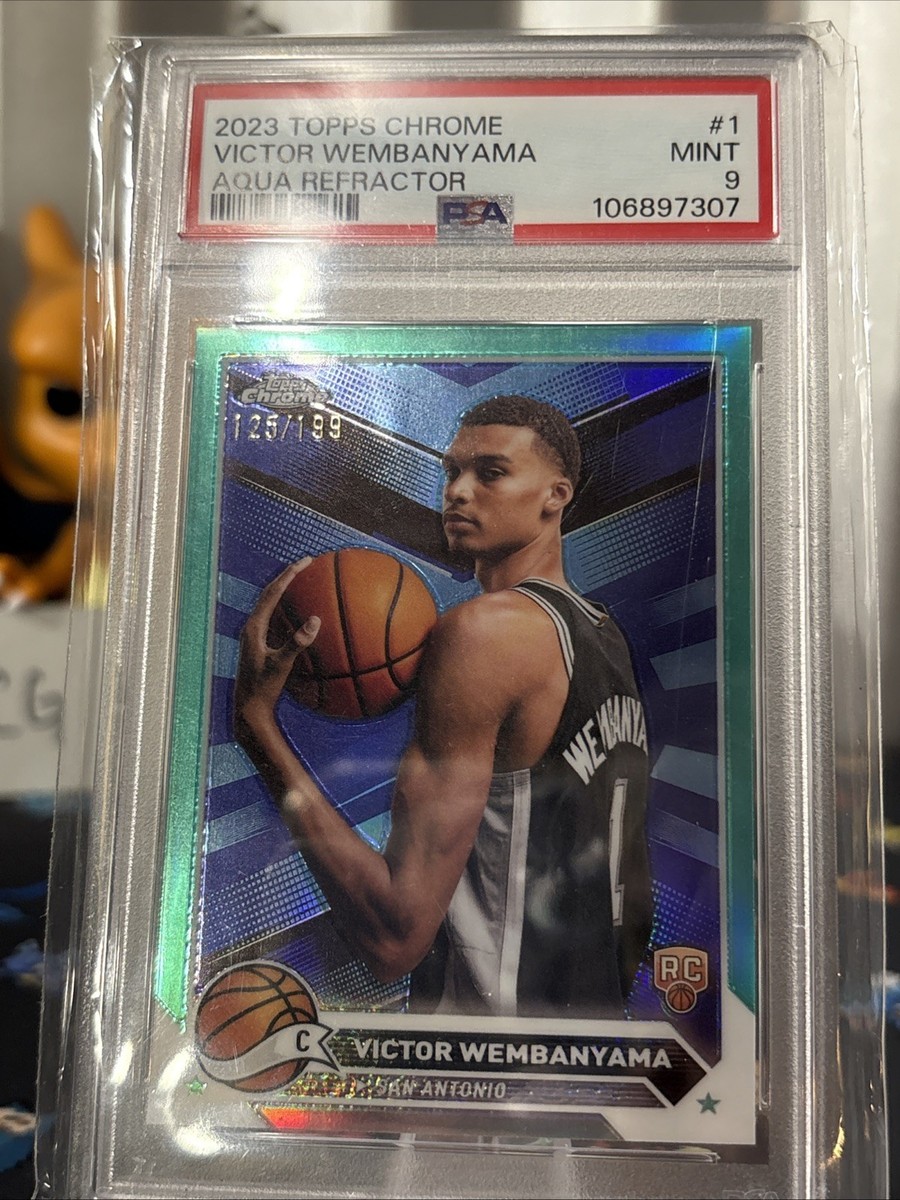 2023-24 Topps Chrome - Victor Wembanyama #1 Aqua Refractor /199