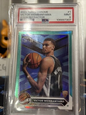 2023-24 Topps Chrome - Victor Wembanyama #1 Aqua Refractor /199