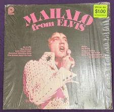 MAHALO FROM ELVIS, 1978 LP RCA Pickwick Camden ACL-7064 VG+ Shrink
