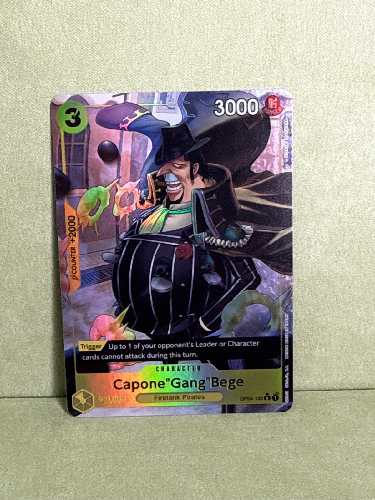 Capone"Gang"Bege (OP04-100) (Full Art) OP04-100 Premium Booster -The Best- Foil