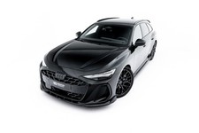 Front Ansatz V.2 für Audi A6 S-Line C9 schwarz glanz Spoilerlippe Schwert