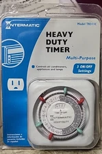 NEW Intermatic Heavy Duty Timer NIP with 3 on/off Settings Appliances Lamps Air