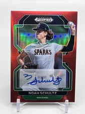 Noah Schultz 2022 Panini Prizm Red Refractor Auto /50 White Sox Rookie
