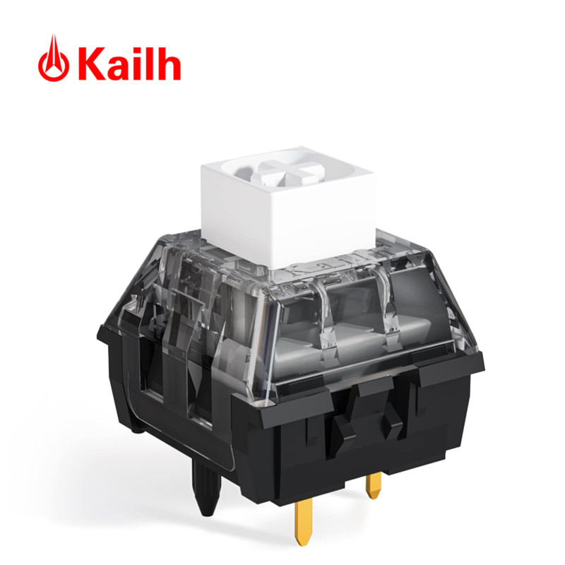 Kailh Box White V2 Clicky White Switches Mechanical Keyboard Switches (110 Pack)