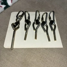5 Porch Swing Ceiling Hooks, 2swing Slide Hanger Kit, 2 Galvanized Screw Pins.