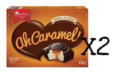 2x Box Vachon ORIGINAL Ah Caramel! 12 Cakes Each 336g -Canada FRESH