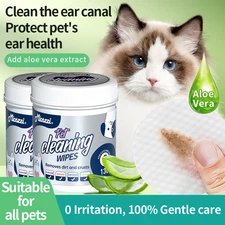 Mioszzi Disposable Tear Stain Wipes,Ophthalmic Vet Eye Cleaner,VOHC accepted