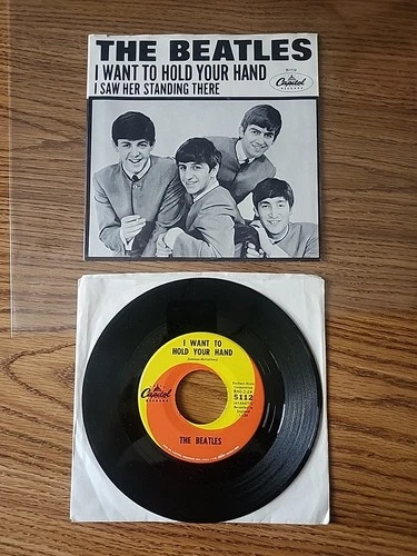 The Beatles 'I Want To Hold Your Hand' original 1964 7" picture sleeve ex cond